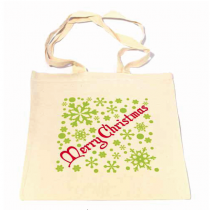 Gold Snowflake Shopper Bag